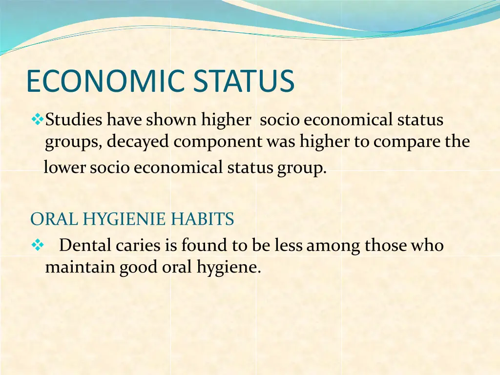 economic status