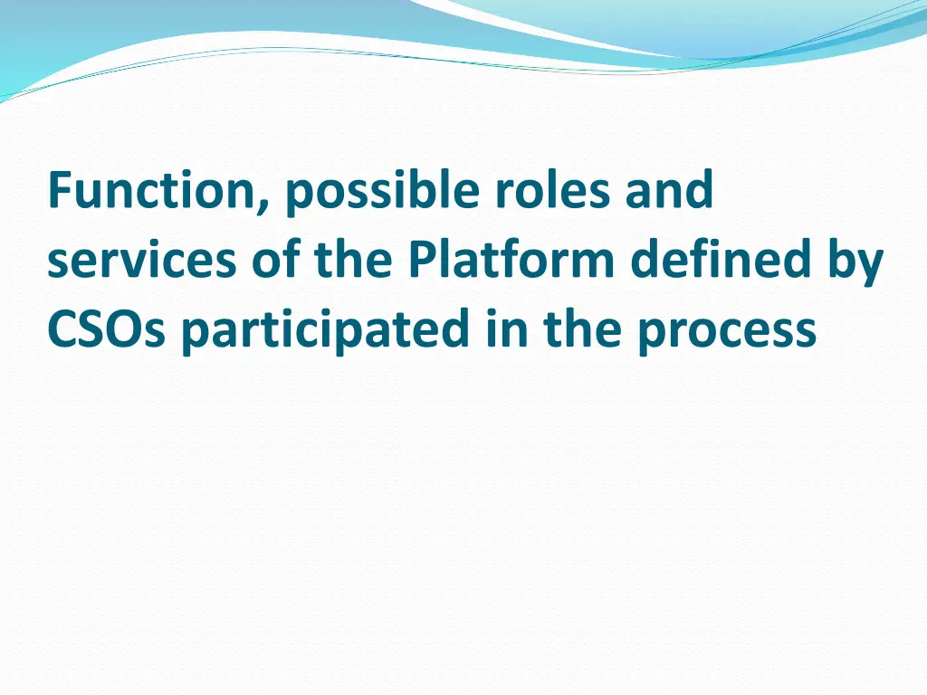function possible roles and services