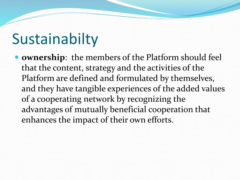 sustainabilty