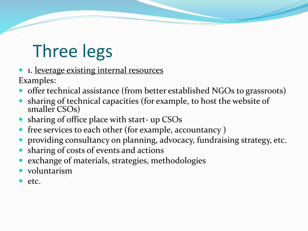 three legs