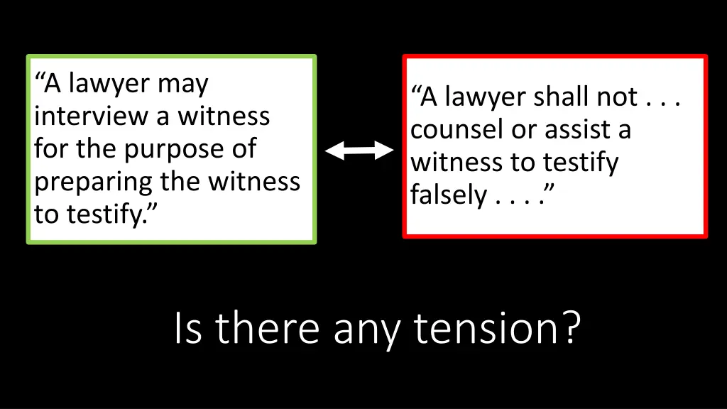 a lawyer may interview a witness for the purpose 1
