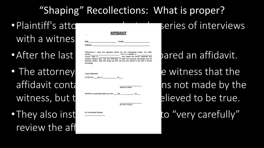 shaping recollections what is proper plaintiff