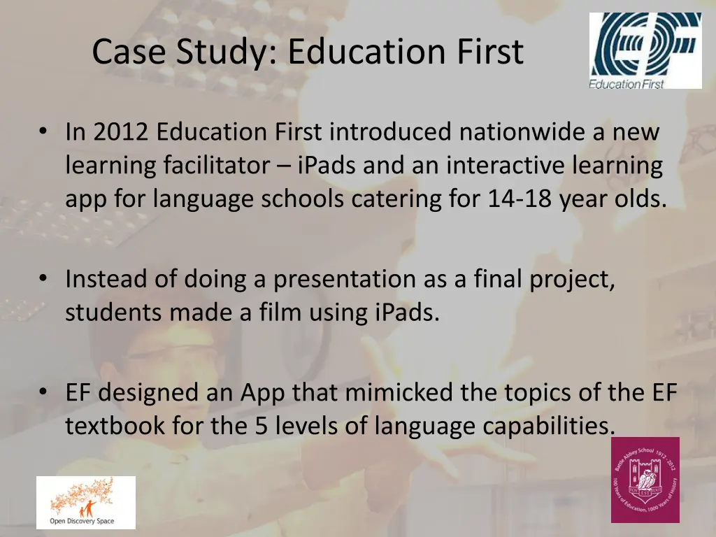 case study education first