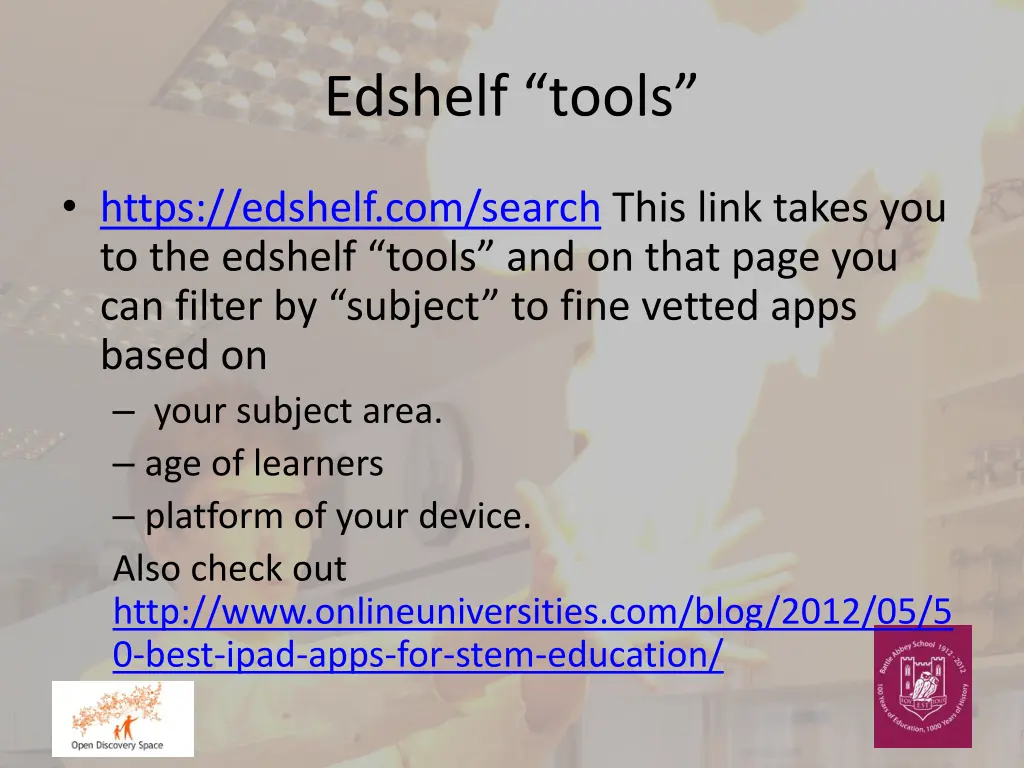 edshelf tools