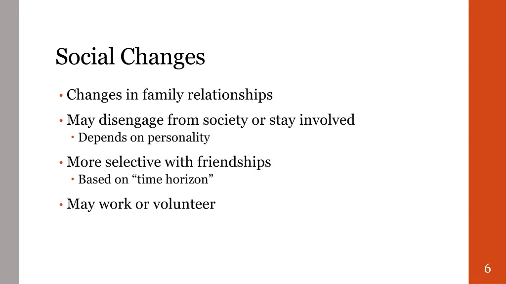 social changes