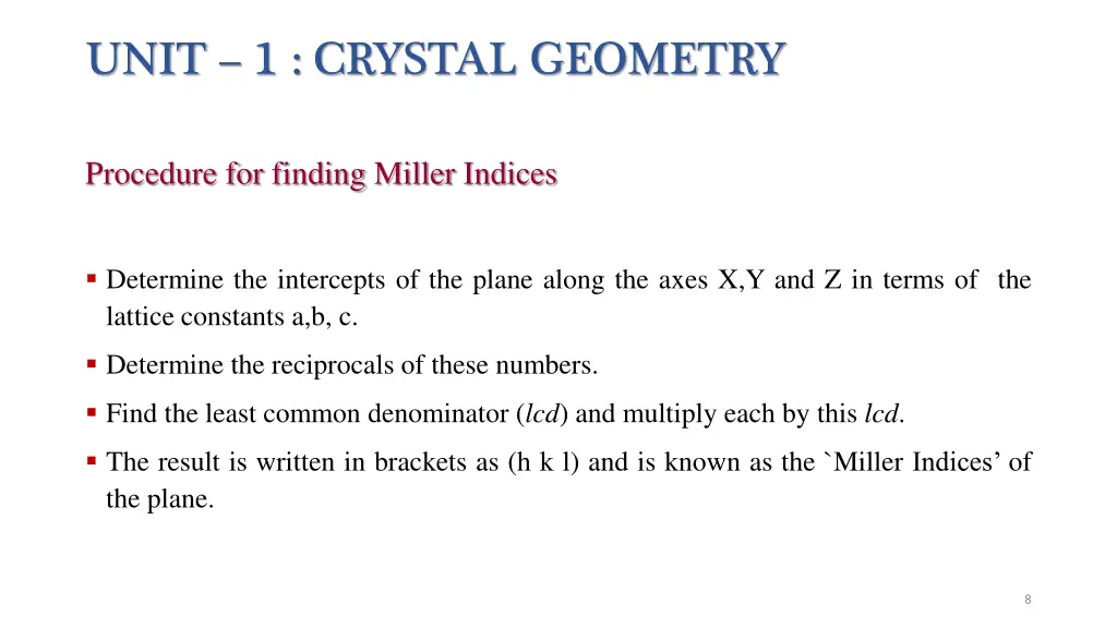 unit 1 crystal geometry 4