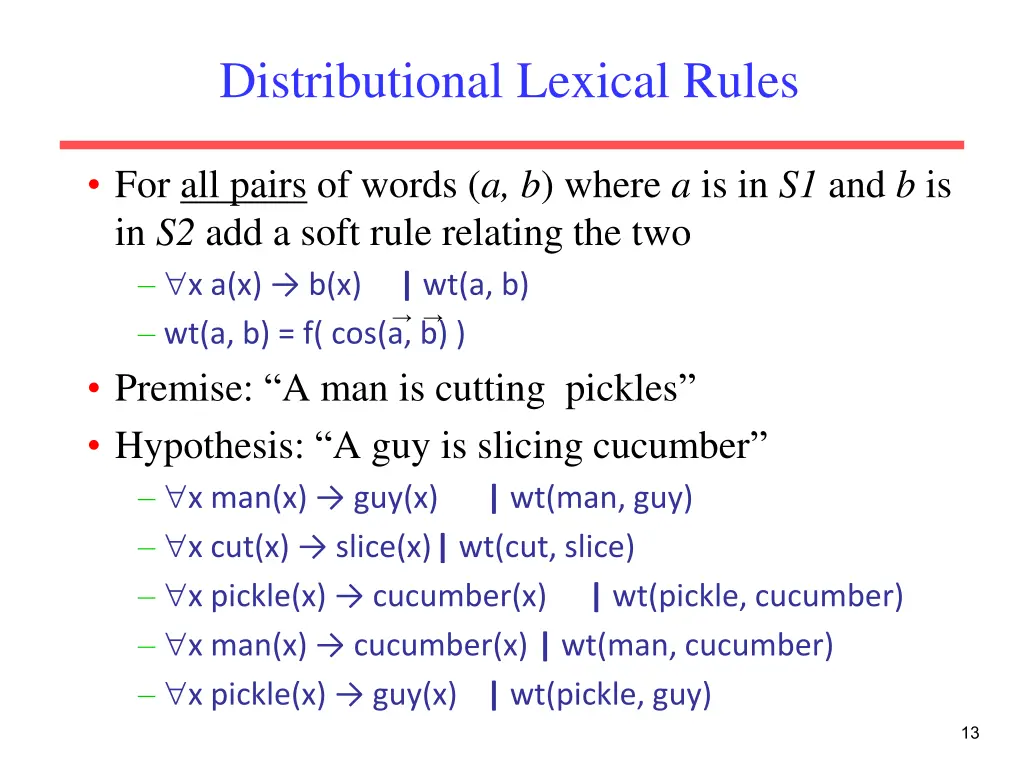 distributional lexical rules