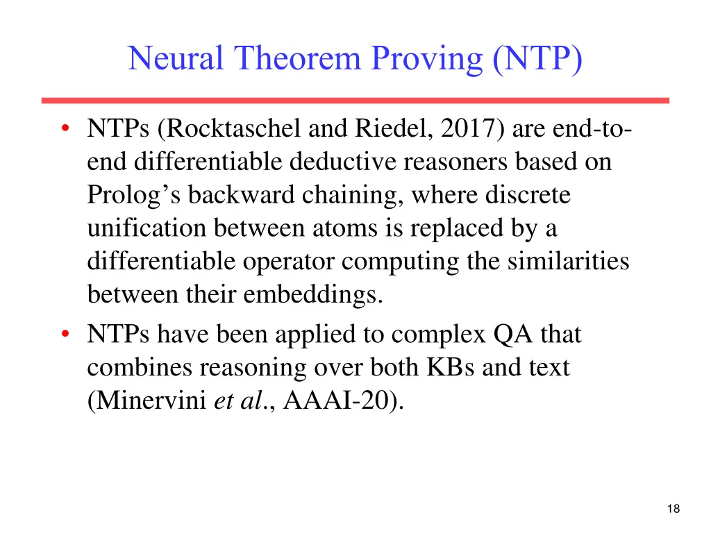 neural theorem proving ntp