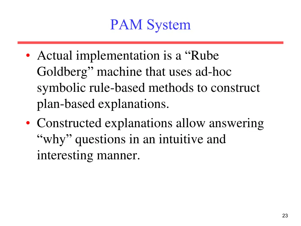 pam system