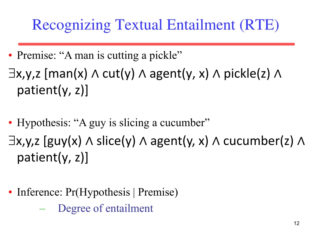 recognizing textual entailment rte