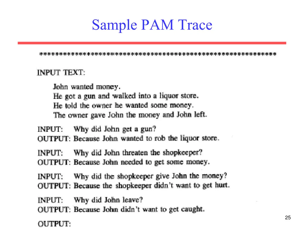 sample pam trace