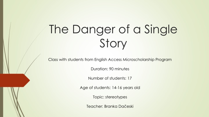 the danger of a single story