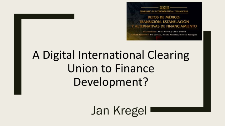 a digital international clearing union to finance