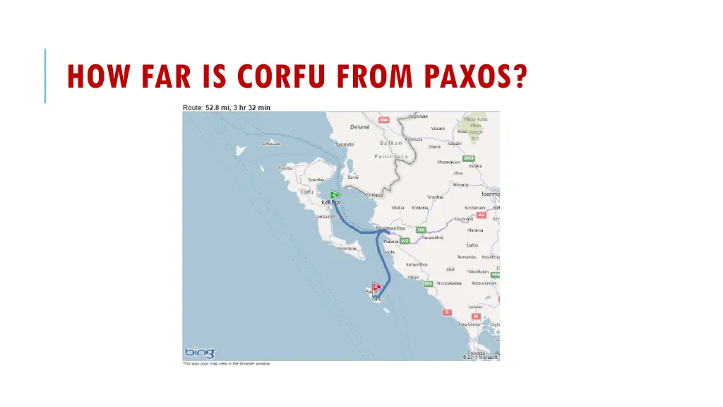 how far is corfu from paxos