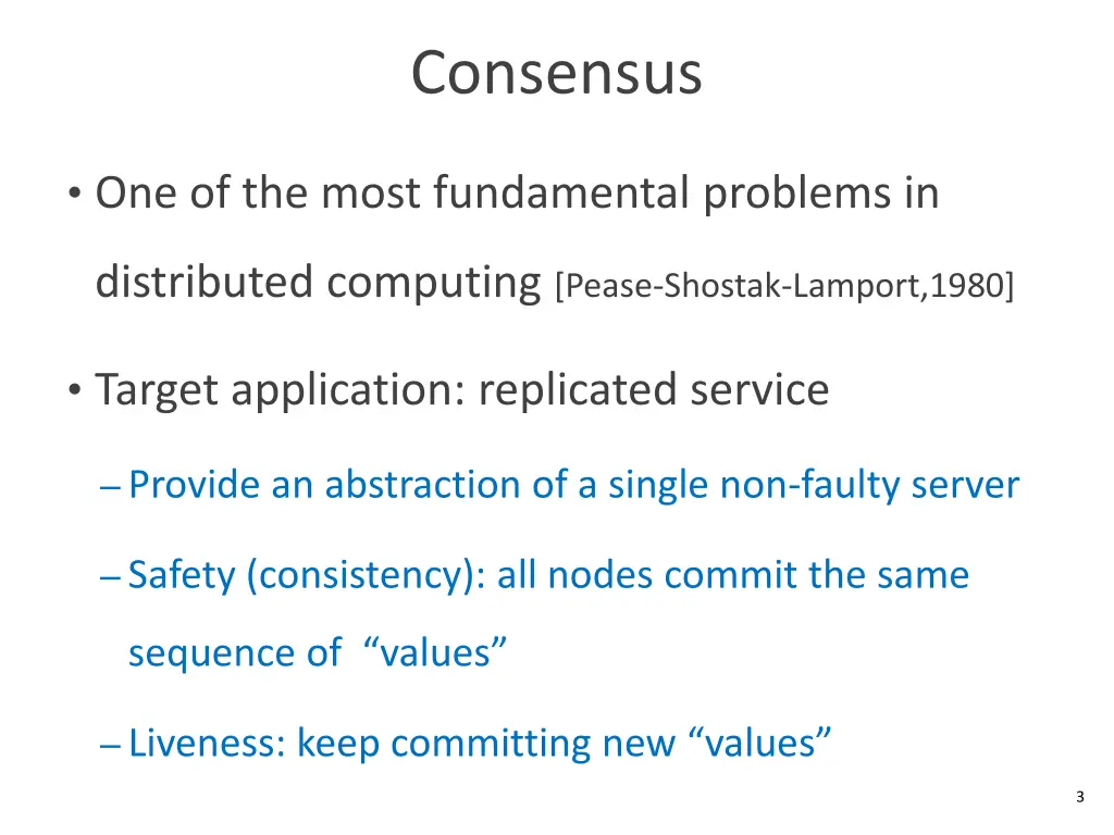 consensus