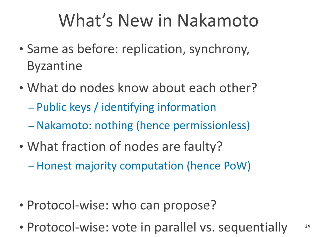 what s new in nakamoto