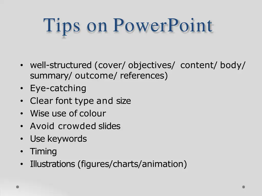 tips on powerpoint