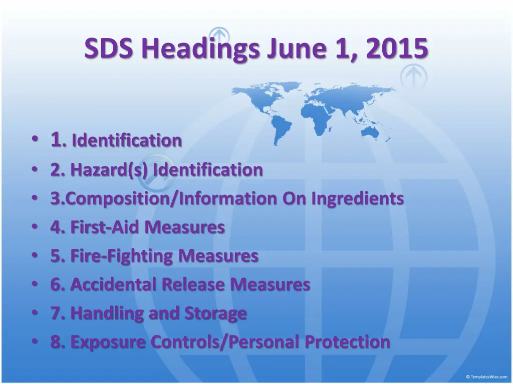 sds headings june 1 2015