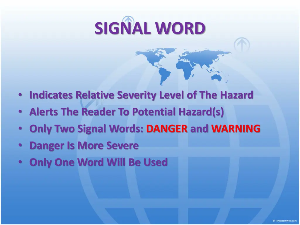 signal word