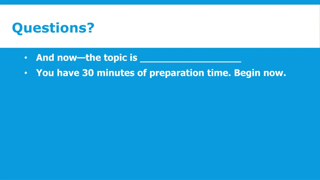 questions