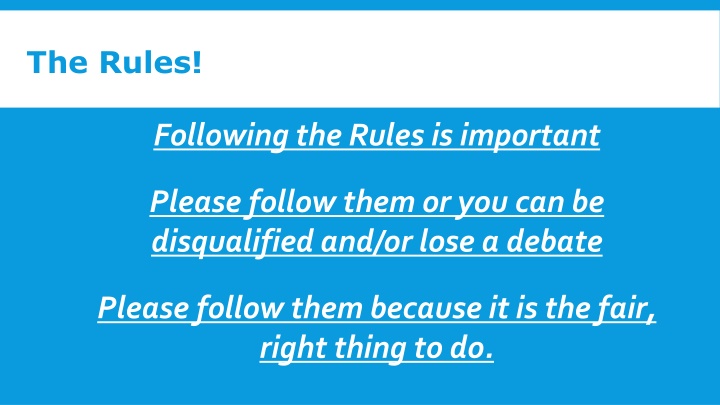 the rules