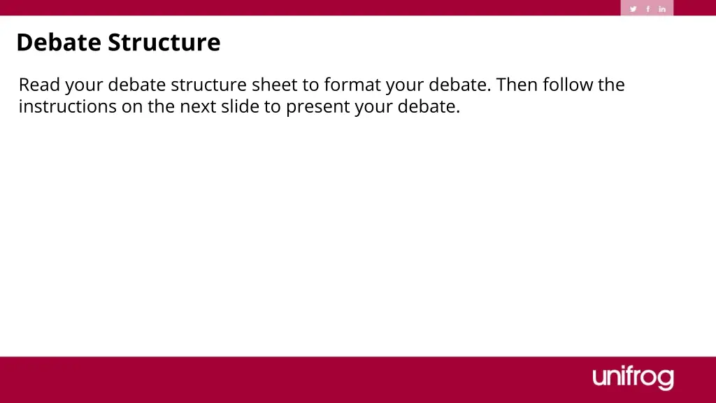 debate structure