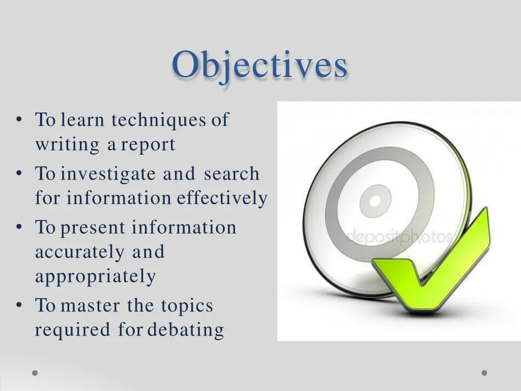 objectives