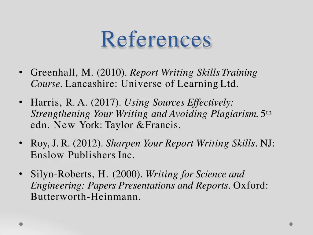 references