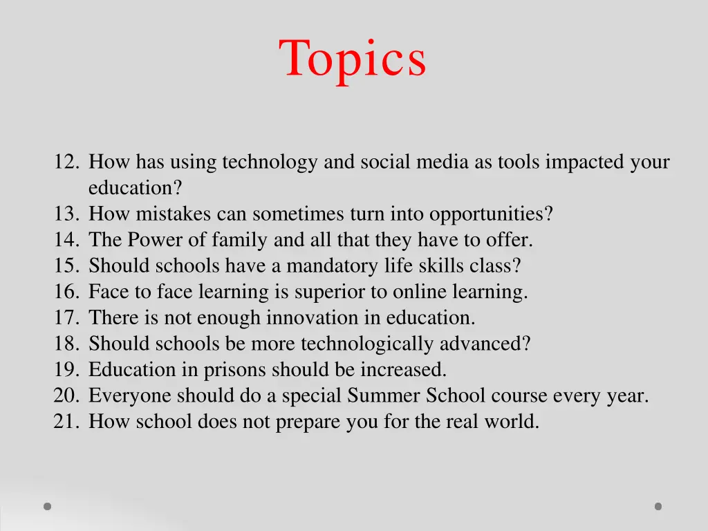 topics 1