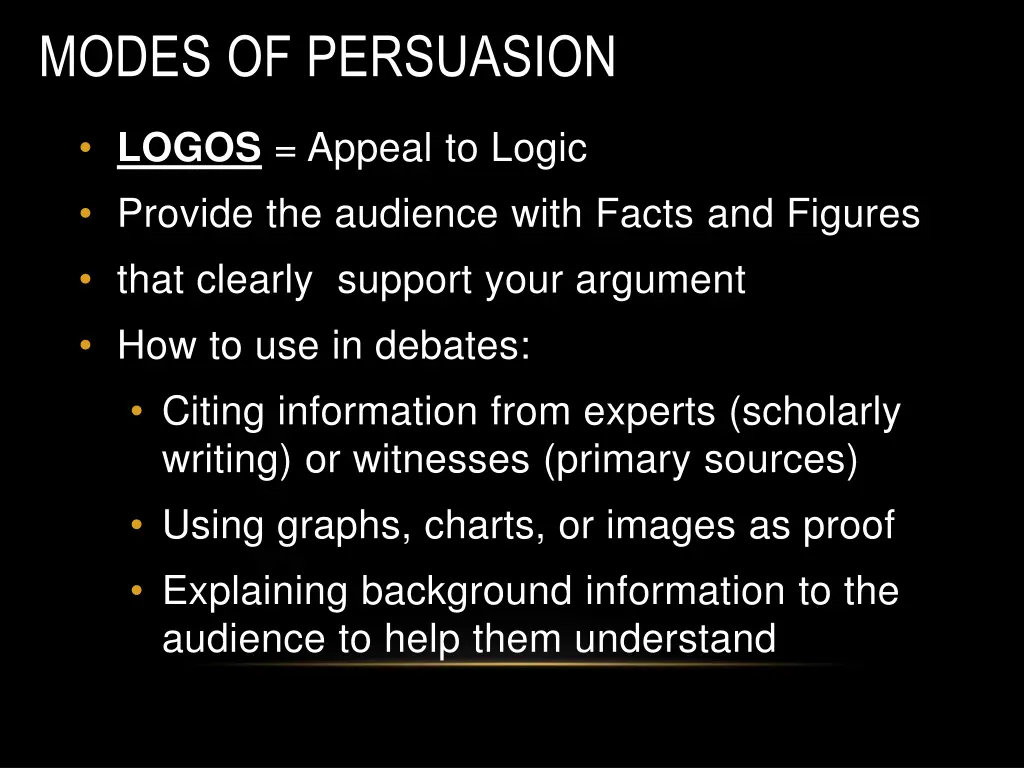 modes of persuasion 2
