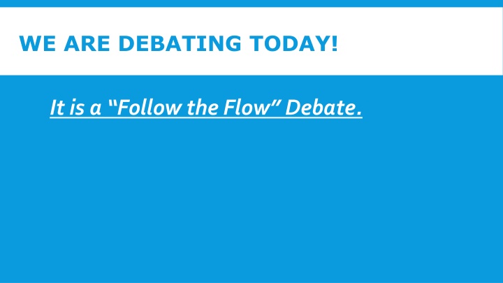 we are debating today