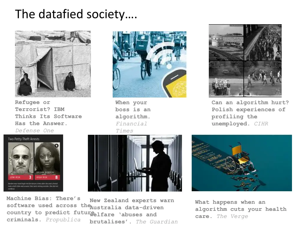 the datafied society