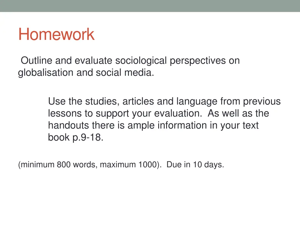 homework