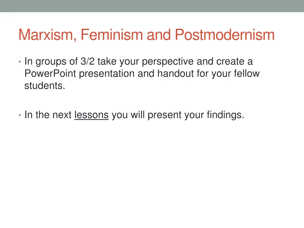 marxism feminism and postmodernism