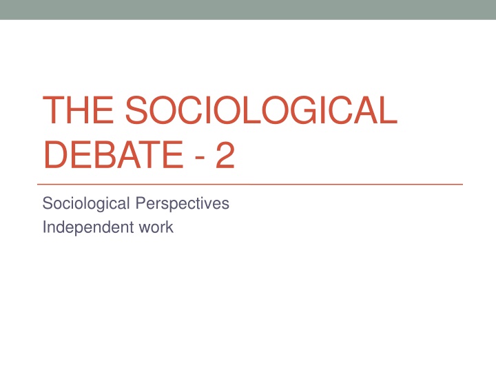 the sociological debate 2