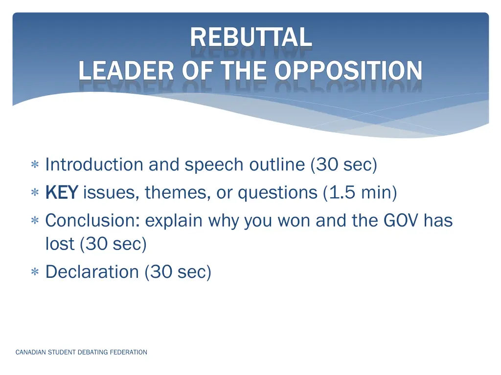 introduction and speech outline