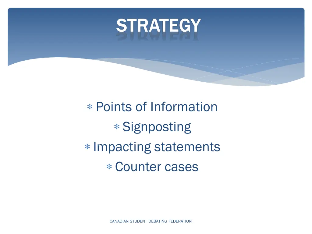 points of information signposting impacting