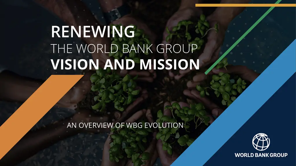 renewing the world bank group vision and mission