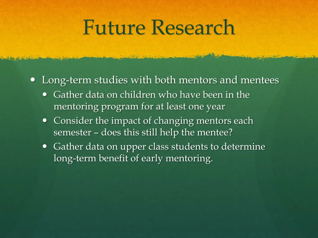 future research