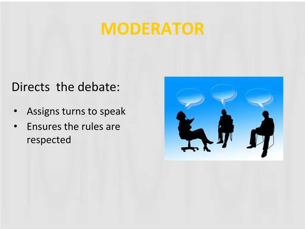 moderator