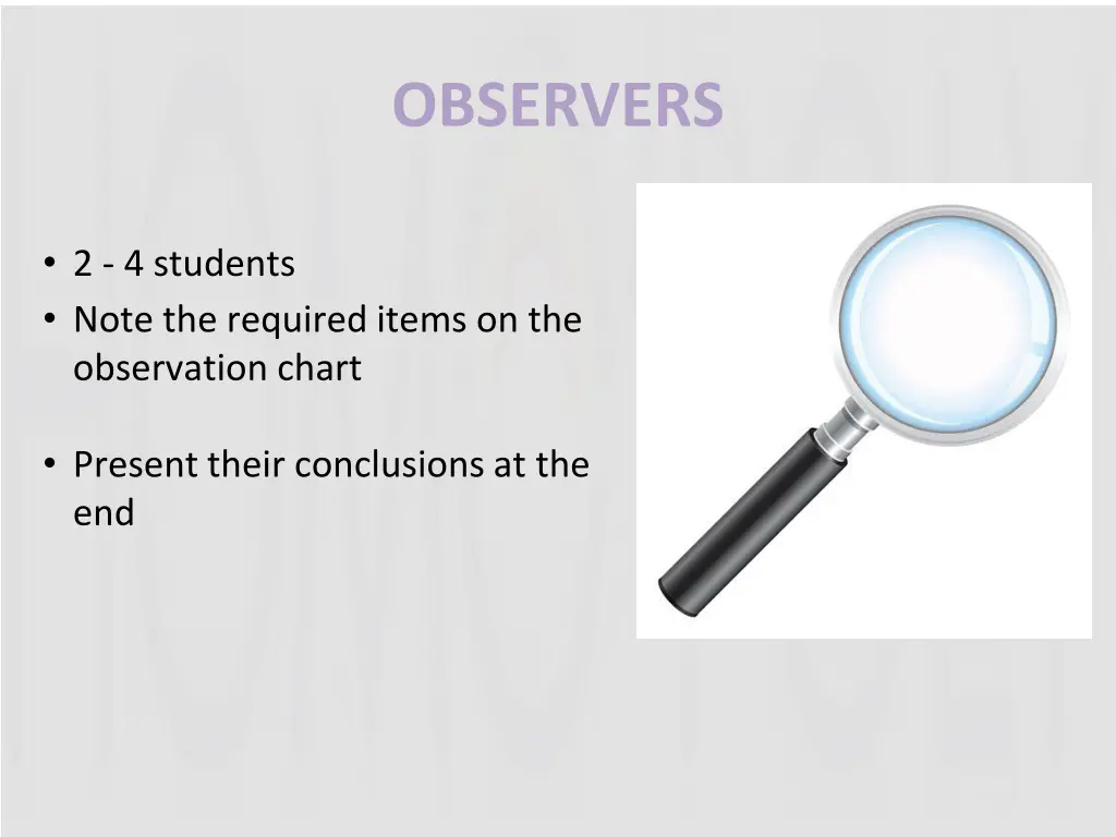 observers