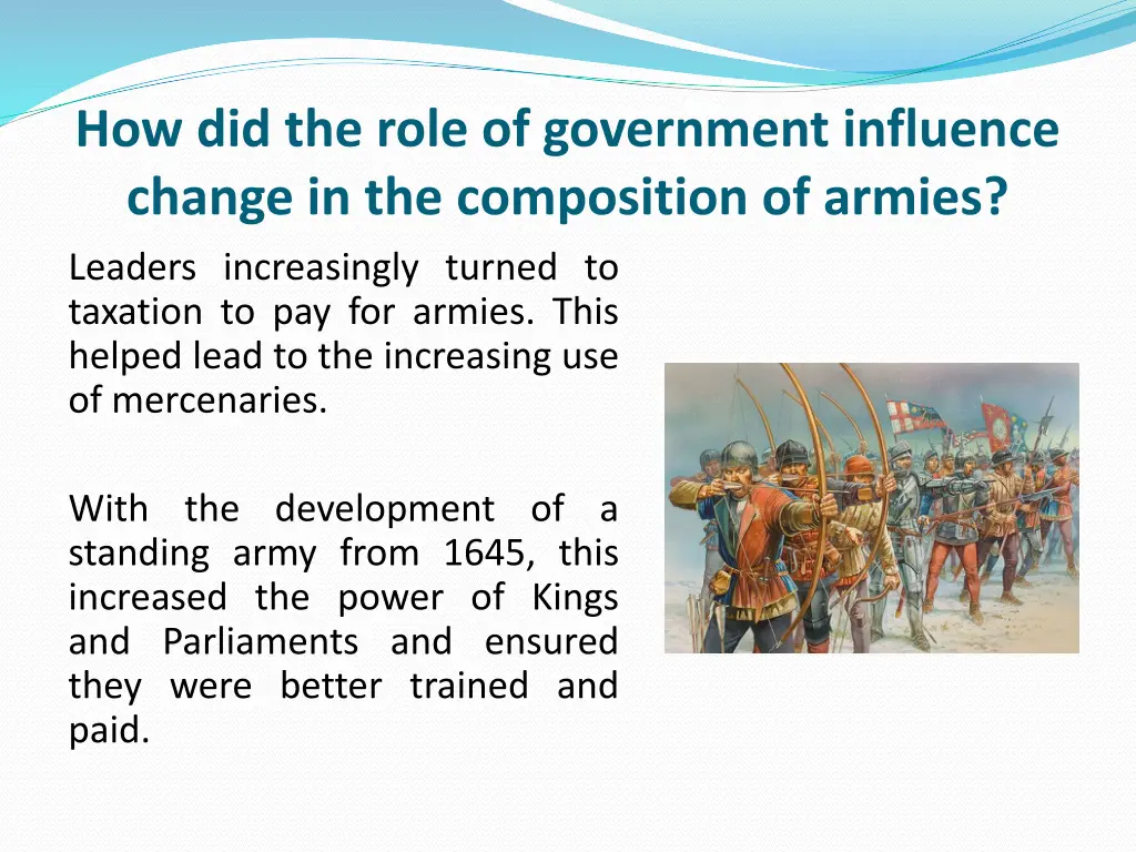 how did the role of government influence change