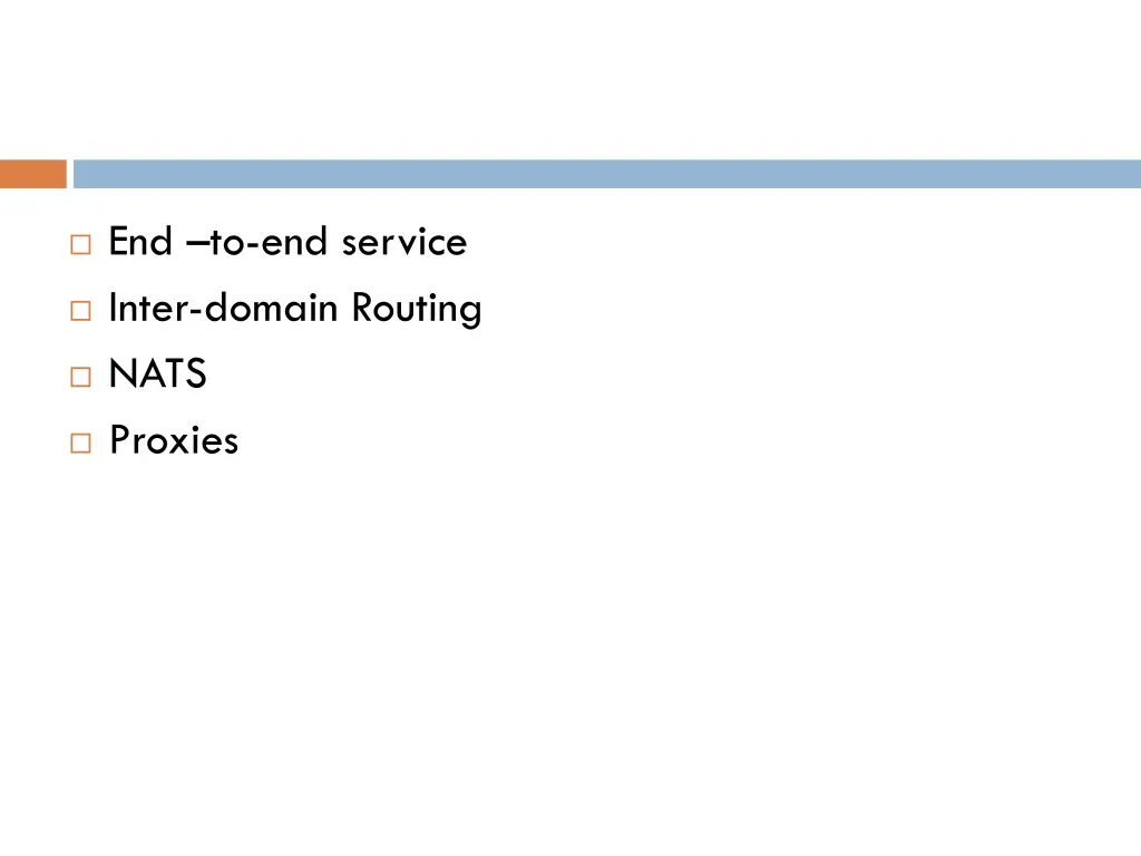 end to end service