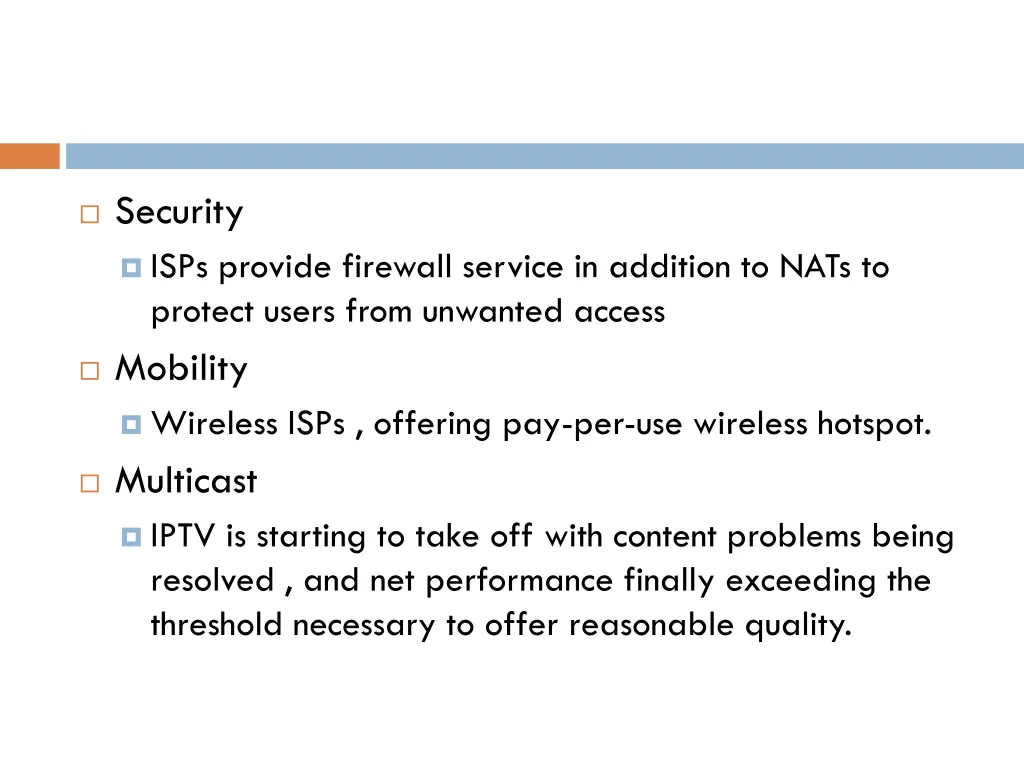 security isps provide firewall service