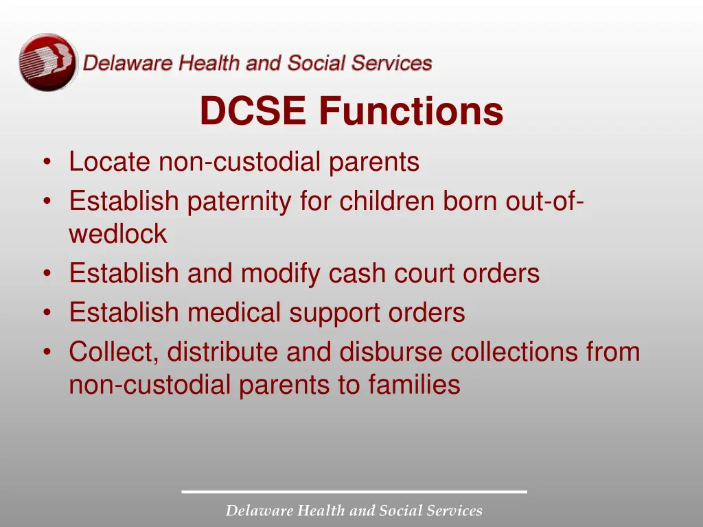dcse functions