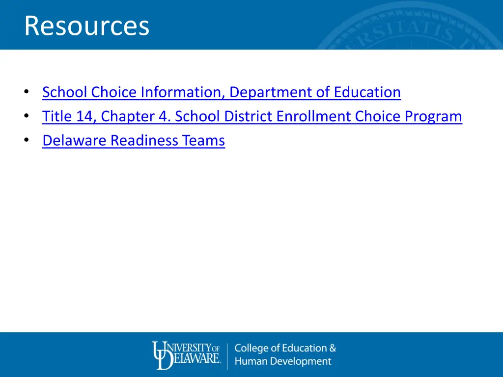 resources
