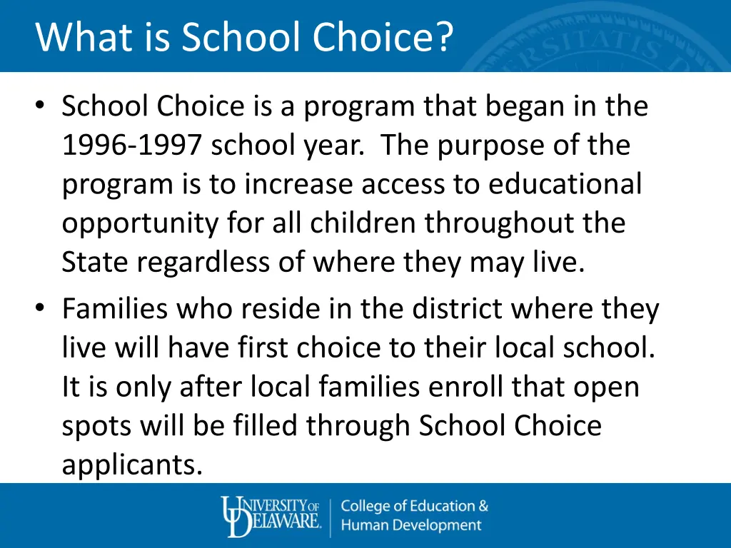 what is school choice