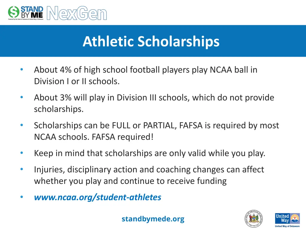athletic scholarships