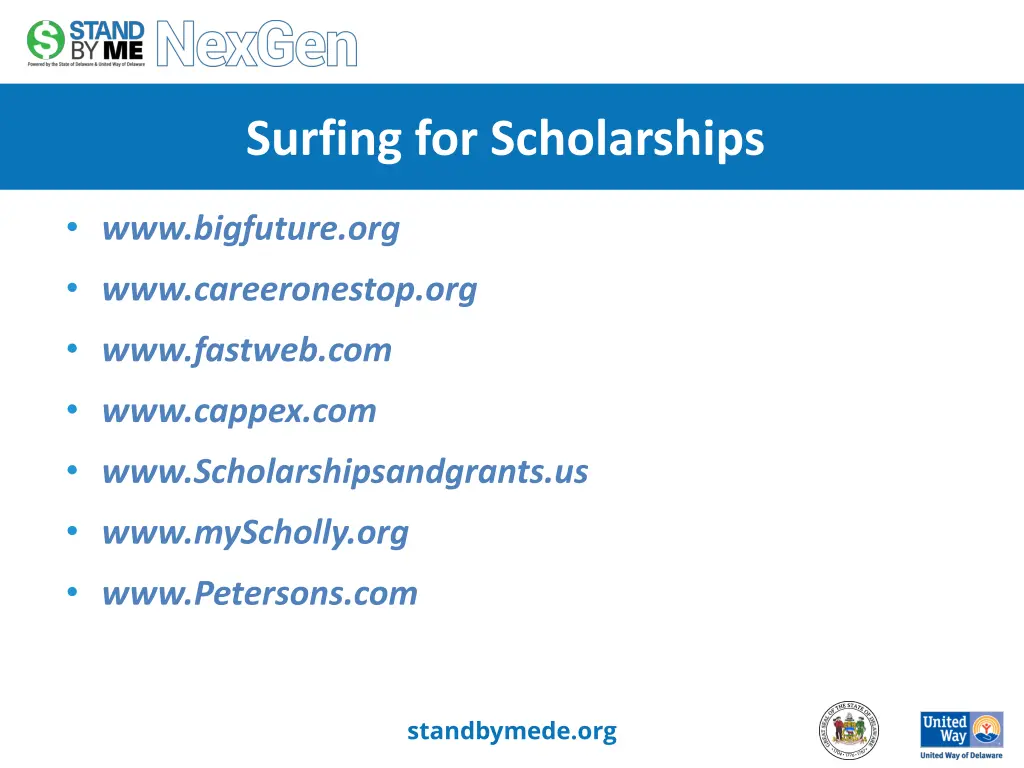 surfing for scholarships