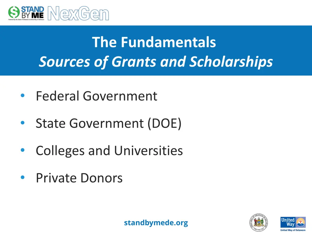 the fundamentals sources of grants